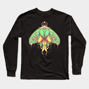 Green Luna Moth Art Long Sleeve T-Shirt